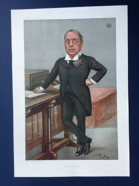 Original 1901 Vanity Fair Print of The Earl of Rosebery - "Little Bo-Peep"