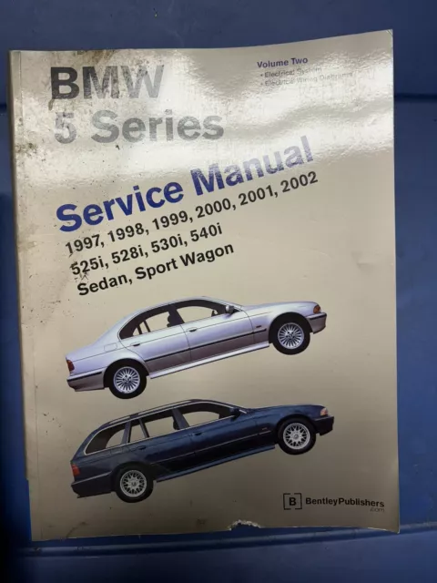 BMW SHOP MANUAL SERVICE REPAIR BENTLEY E39 540i 530i 528i 525i 5-Series Vol 1& 2