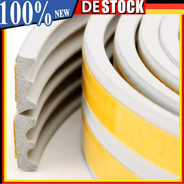 Schaumstoff Klebeband Einseitig Selbstklebendes Dichtband Aus Schaumstoff Weiß – 30 Mm Breit, Bis 10 Mm Dick, 0,5 Bis 10 M Lang Dichtband Wasserdicht