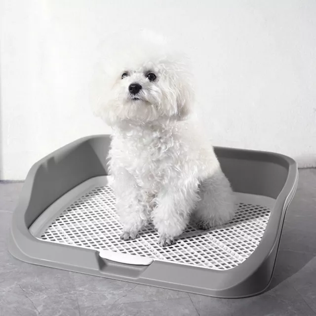 Dog Puppy Potty Tray Pee Pad Indoor Wee Training Pan Portable Pet Toilet Loo Mat