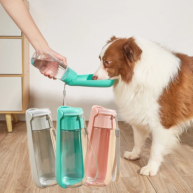 550ml Dog Water Bottle Plastic Pet Folding Drinker Pet Supplies   Travel