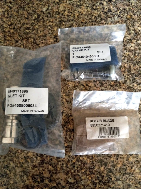 Chicago Pneumatic 7748 8940171695 Inlet Bushing+Throttle Valve Kit+Rotor Vanes