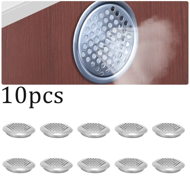 Griglia di scarico fori di ventilazione soggiorno bagno acciaio inox argento