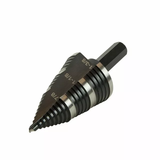 Klein KTSB15 Step Drill Bit #15 Double Fluted 7/8 to 1-3/8-Inch 3