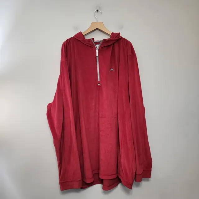 TOMMY BAHAMA SWEATER Mens 4XT Tall Red Quarter Zip Pullover Outdoors 6% ...