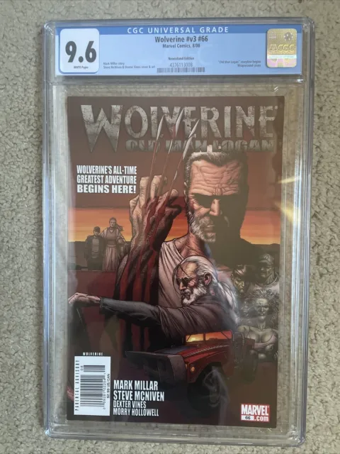 Wolverine #66 CGC 9.6 - Newsstand Variant - Old Man Logan - Mark Millar - 2008