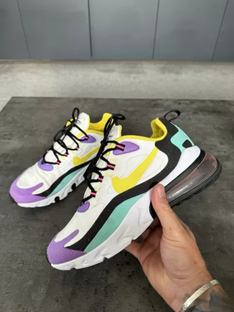 GORGEOUS NIKE AIR MAX 270 REACT Womens SPORTS GYM Trainers BRIGHT VIOLET UK 7 44.99 PicClick UK