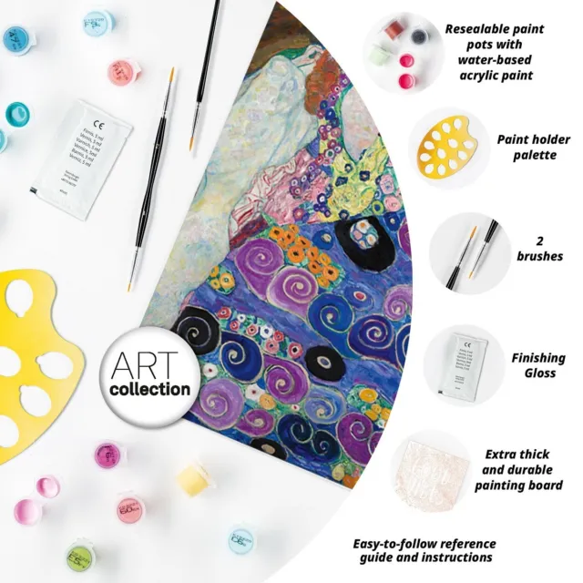 Kit Pintura Para Pintar Por Numeros Creart Ravensburger 23649 La Virgen De Klimt 3