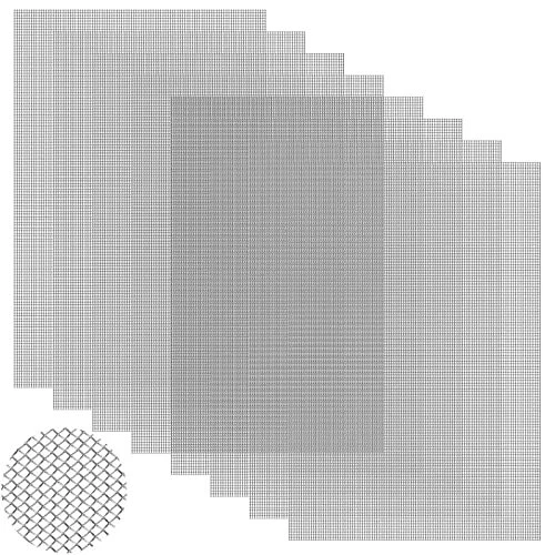 8 Pack Stainless Steel Mesh Screen 20 Mesh Steel Wire 12 x 8" Mesh Screen Steel