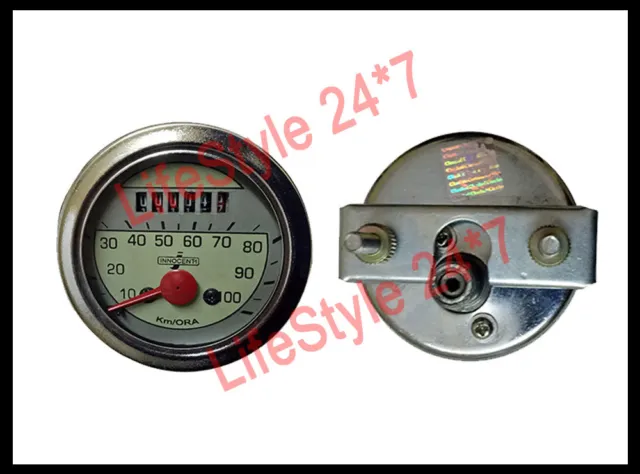 Neu Lambretta Innocenti Rund Ld Tachometer 0-100KM