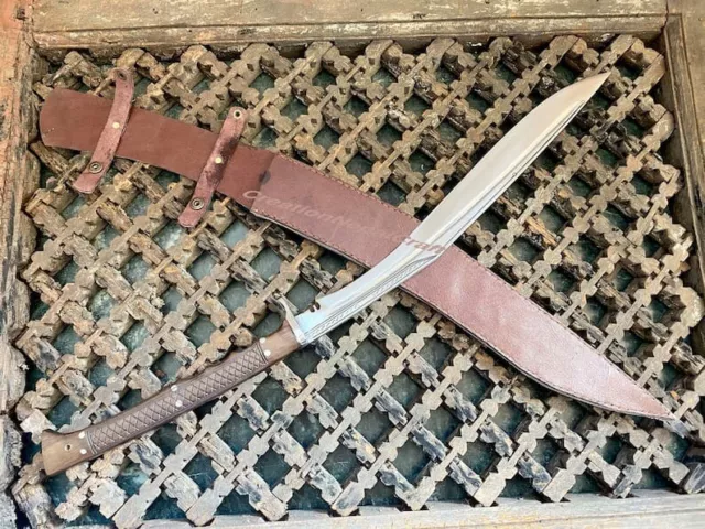 Custom & Handmade Carbon Steel Blade Battle SIRU Sword-Full Tang-28.5-inches. 2