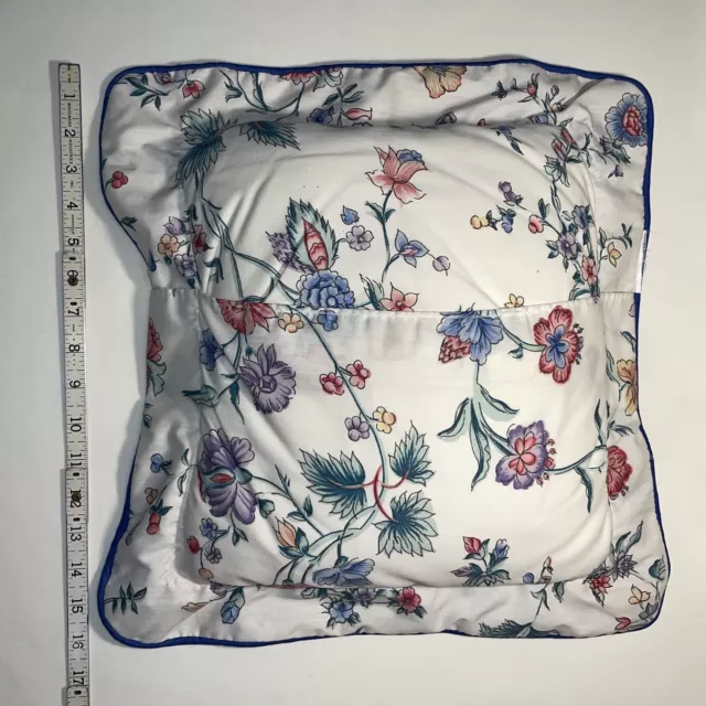 Laura Ashley "Chinese Silk" Floral Fabric, Flang Pillow Cover with Pillow 