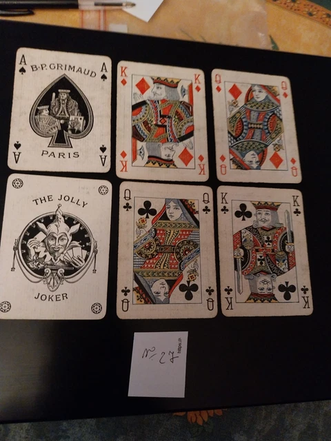 Jeu De 52 Cartes Grimaud BP - French Antic, Bon état, Fabrication Française