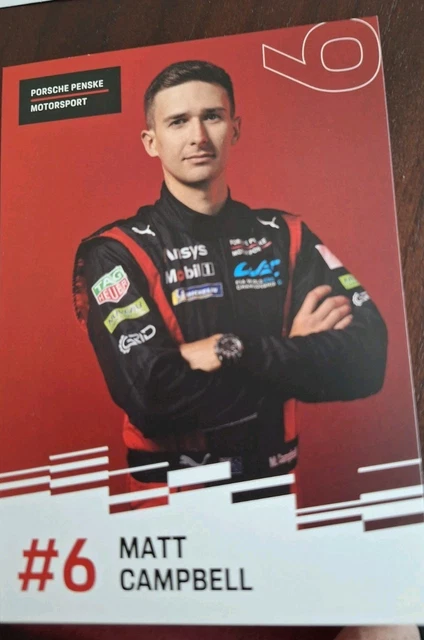 CARTE CARD 24H HEURES du mans 2024 CADILLAC N°3 Dédicacée 1 Pilote Van