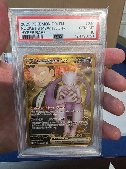 2025 POKEMON DRI En-Destined Rivals Hyper Rare Team Rocket's Mewtwo Ex ...
