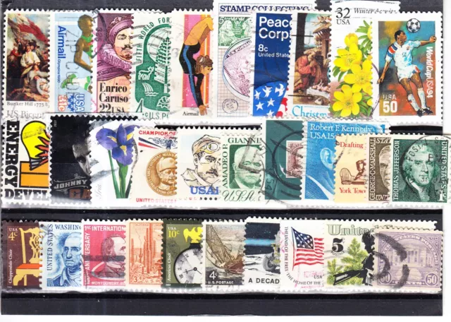 Schönes Lot Briefmarken aus USA gestempelt