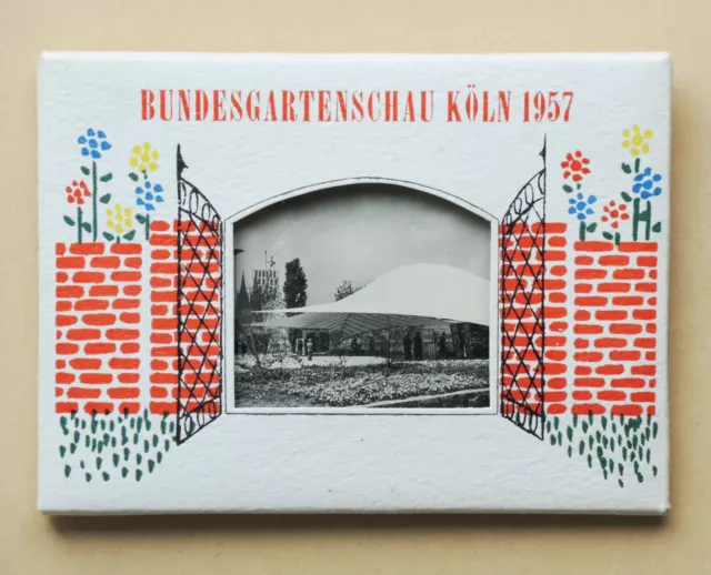 Bundesgartenschau Köln 1957 Souvenir 10 kleine Fotos s/w  (mehrere verfügbar)