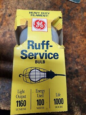 GE Ruff Service Bulb Rough 100 Watt Light bulb Heavy Duty Filament Shop Auto