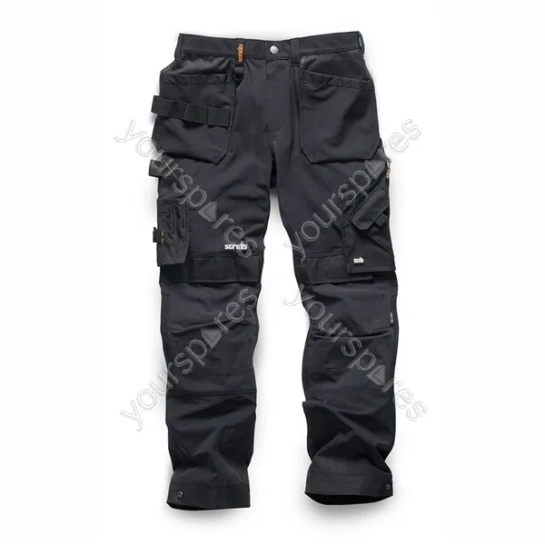 Scruffs Pro Flex Plus Holster Trousers Black - 32L