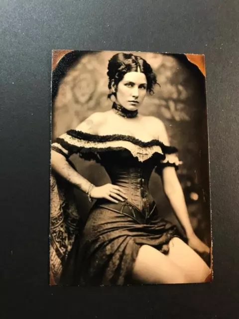 TFAS Undescribed "Soiled Dove" Tintype  Gallery Series RP 038