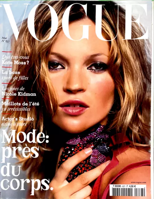 VOGUE Paris Magazine May 2003 KATE MOSS Eva Herzigova FRANKIE RAYDER Kidman