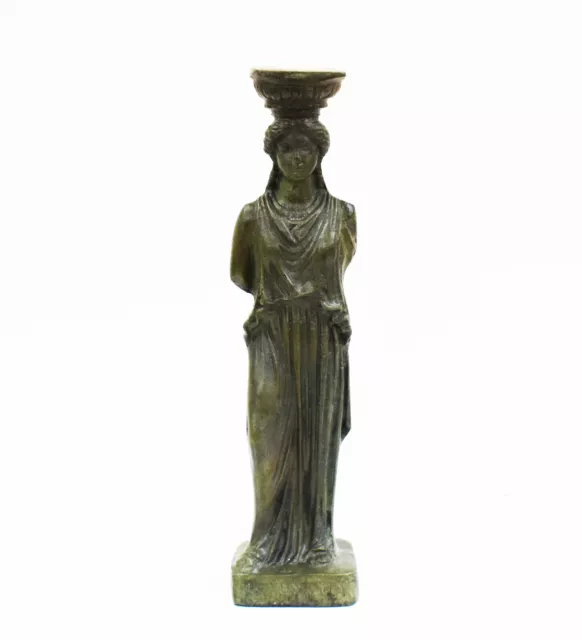 Caryatid bronze statue sculpture - Ancient Greek Architectural column Acropolis