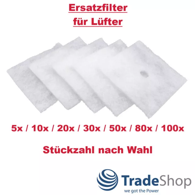 Ersatz-Filter 135 x 135mm für Maico ZF 60 / 100 ER 100 - 5 bis 100 Stück