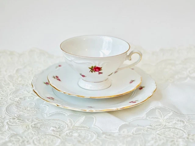 Set of 3 Winterling Bavaria Teacup Saucer, Bread Plate Schwarzenbach Germany