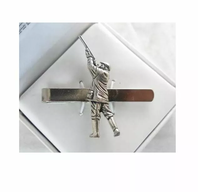 Shooting Lovers    made from Fine English Pewter on a Tie Clip (slide) ar