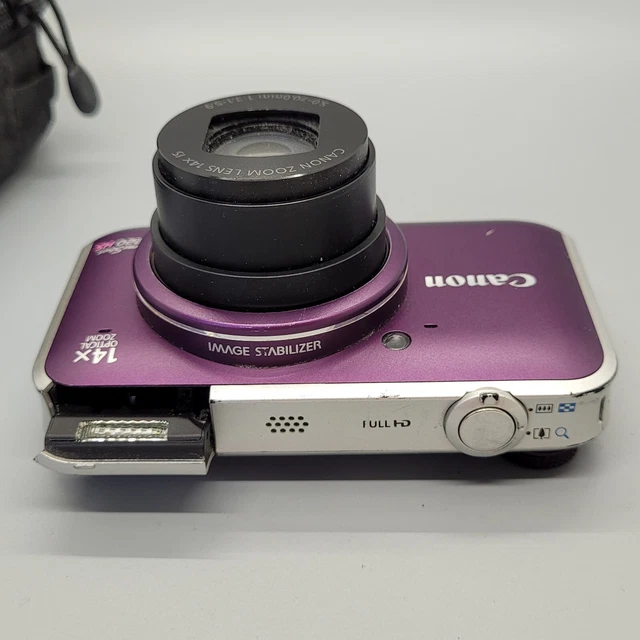 Canon PowerShot SX220 HS 12,1 megapixel fotocamera digitale compatta viola testata 13