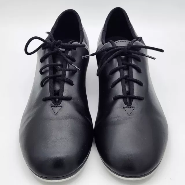 SO DANCA Tap Shoes Adult Sz M 11 L Black Oxford Lace Up Low Heel Vegan Leather