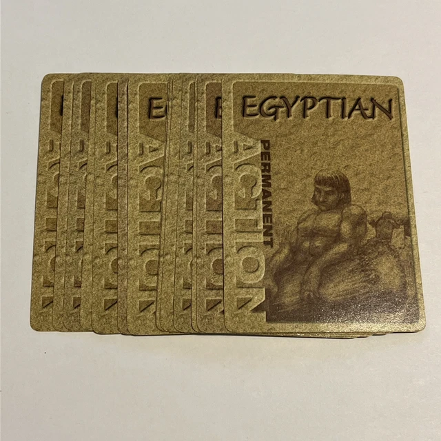 Age Of Mythology Board Game 14 Replacement Brown Egyptian Permanent Action Cards