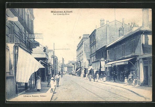 CPA Maisons-Alfort, La Grande-Rue, Hauptstrasse