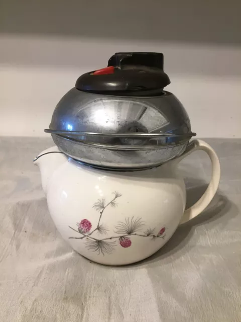 1950's Unusual Russell Hobbs Tea Pot With Boiler Attachment Retro