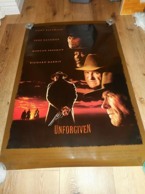 Unforgiven - Original Ss Rolled Poster - 1992 - Clint Eastwood/Gene Hackman