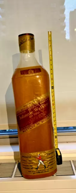 Johnnie Walker Red Label Scotch Whiskey Large Inflatable Blow Up Liquor Bottle
