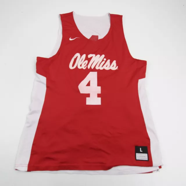 Ole Miss Rebels Nike Practice Jersey - Basketball Men's Red/White Used