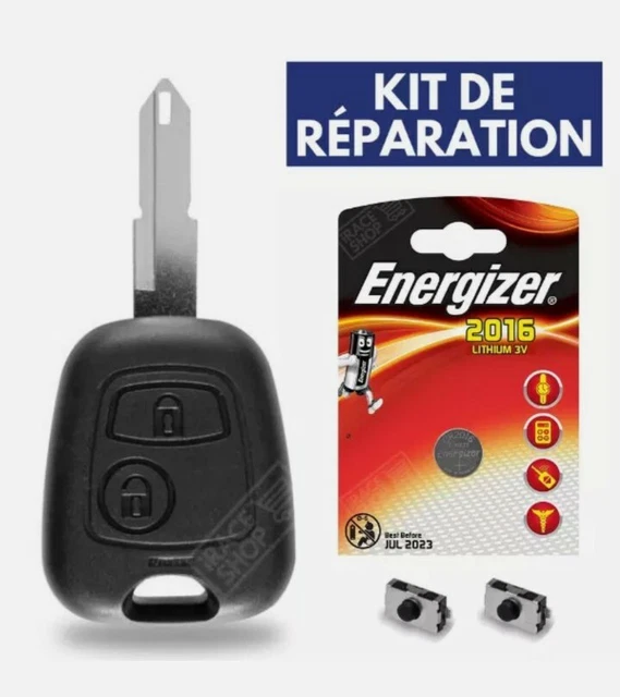 Clé Plip 106 COQUE CLÉ 2 Boutons Boitier Pour Plip Télécommande PEUGEOT 106 205 206 306 405 EUR 8,90 - FR Caché Moteur 206 - Foto 6
