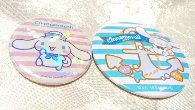 Cinnamoroll Button Badge Pinback Button Can Badge Set of 2 Sanrio Kawaii Japan