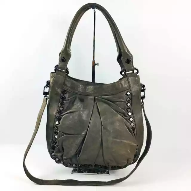 Treesje Marley gray embellished large hobo bag