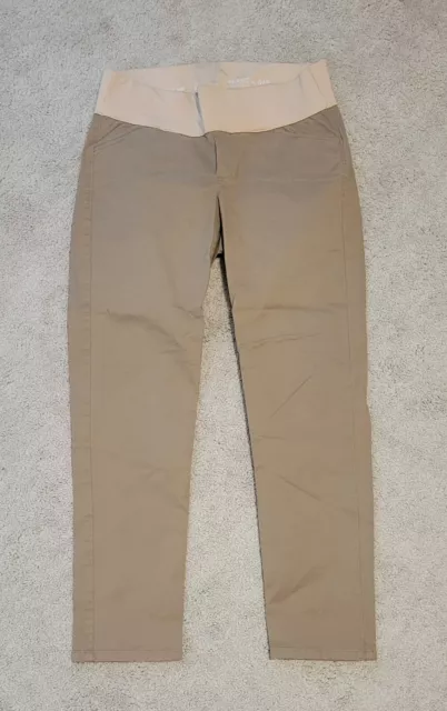 Brown Skinny Mini Khakis Gap Maternity Pants Size 6