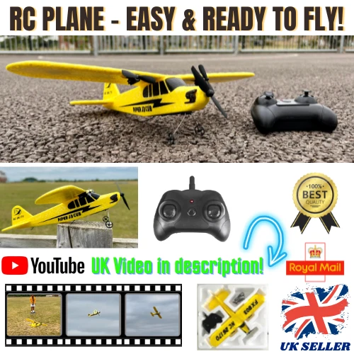 RC PLANE MODEL PIPER J3 CUB Jet Remote Control Aircraft RC Airplane UK