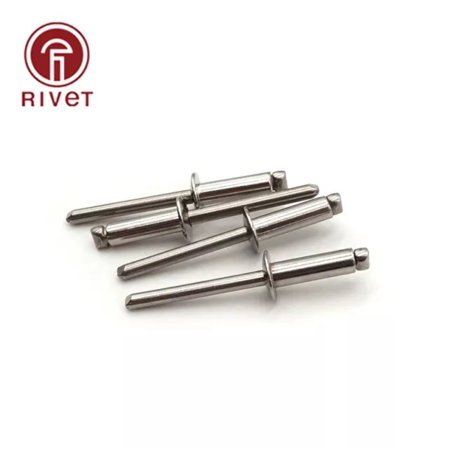200PCS 4.8*20/22/25/30/35 DIN IOS15983 Blind Rivet Round Head Open Type Csk Head