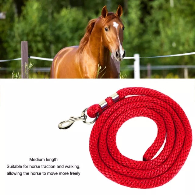 (Red)Horse Lunge .6ft Flexible And Sturdy Training Rope For Daily