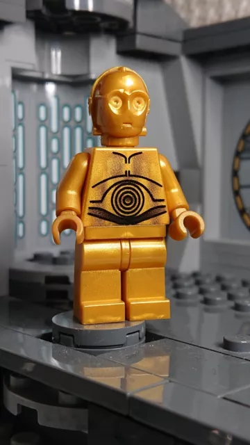 LEGO Star Wars C-3PO Perla Oro Minifiga sw0161a 10188/10198 UCS Tantive C3-PO