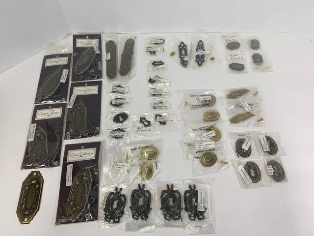 (42) Nuevas piezas de repuesto Van Dykes Restorers cubiertas de ojo de cerradura, tirones y más