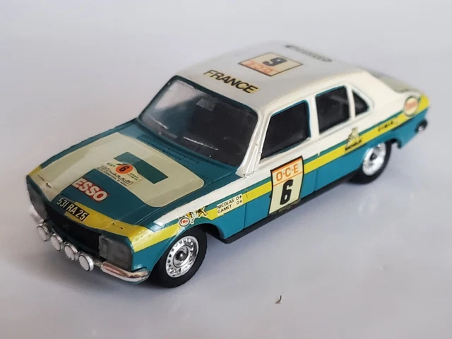 Peugeot 504 Ti Nr.4 Rallye du Maroc 1975 (5th Place), IXO MODELS 1:18