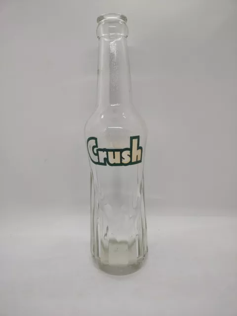 VTG Collectible Orange Crush Bottle Clear Glass Soda EMPTY 10oz