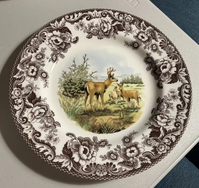 Spode Woodland 10.5” Dinner Plate - Mule Deer