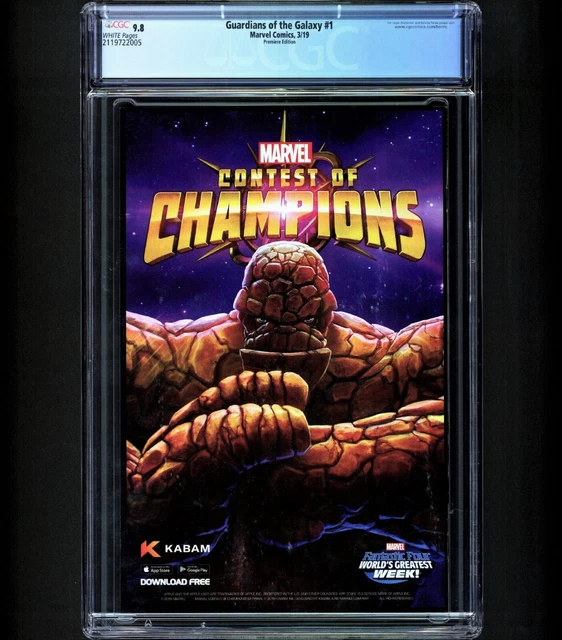 Guardians of the Galaxy #1 CGC 9.8 SKETCH VARIANT B&W GOTG 3 Marvel 2019 NM MT 2